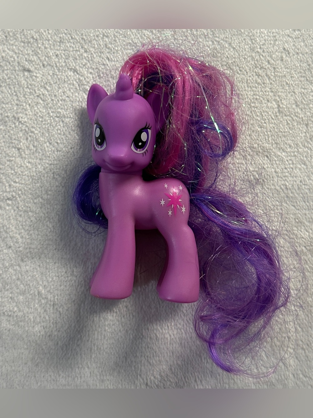 MY LITTLE PONY G4 brushable tinsel crystal empire twilight sparkle figure
